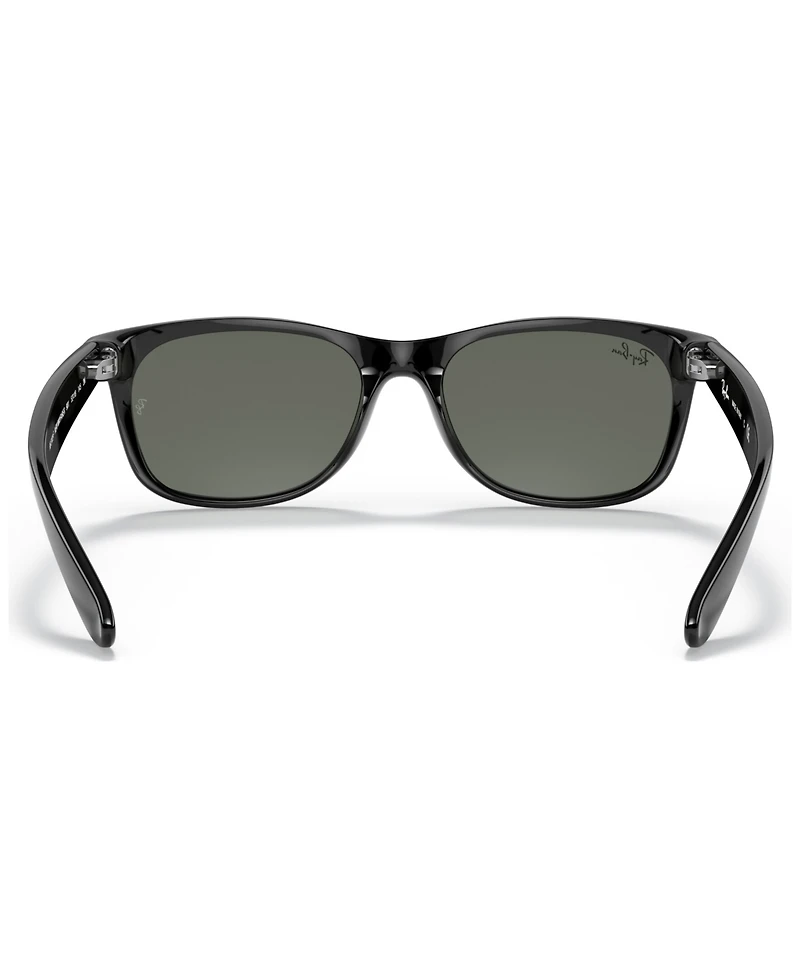 Ray-Ban Unisex Low Bridge Fit Sunglasses, RB2132F New Wayfarer Classic 58