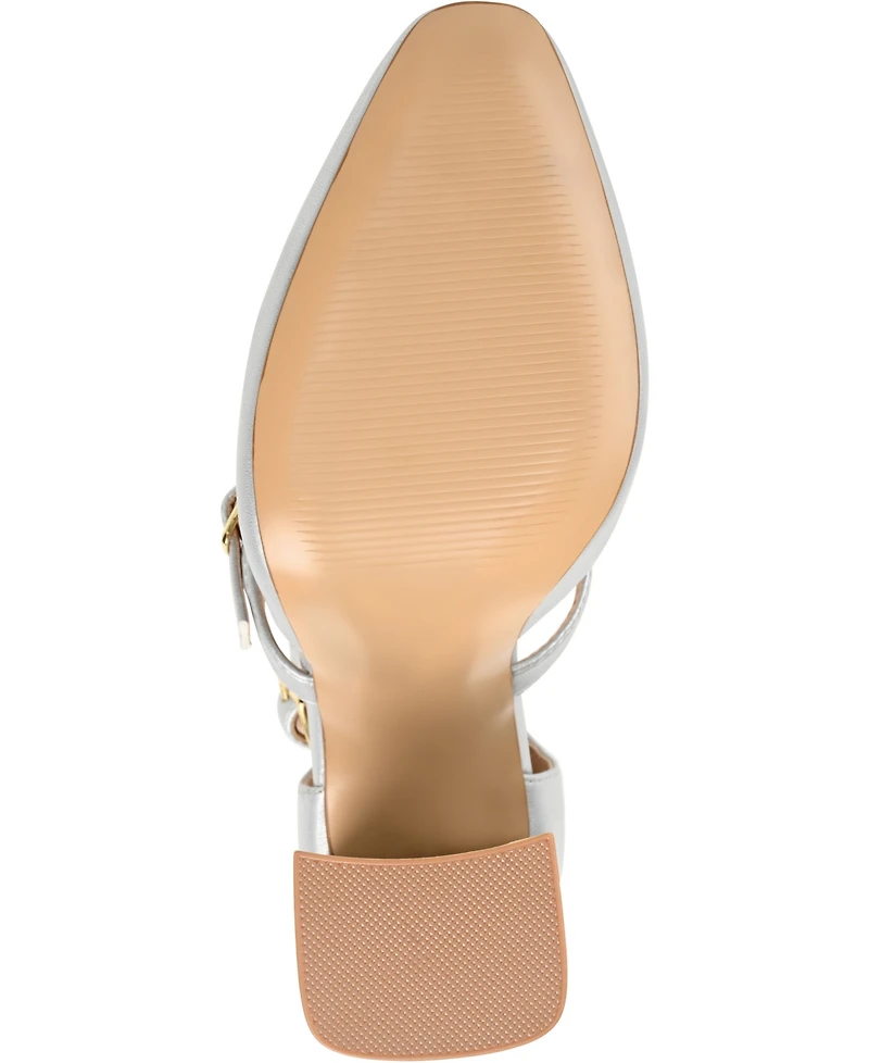 Journee Collection Women's Isadorah Double Strap Heels