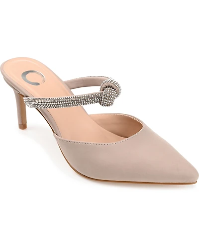 Journee Collection Women's Lunna Rhinestone Knot Dress Pumps