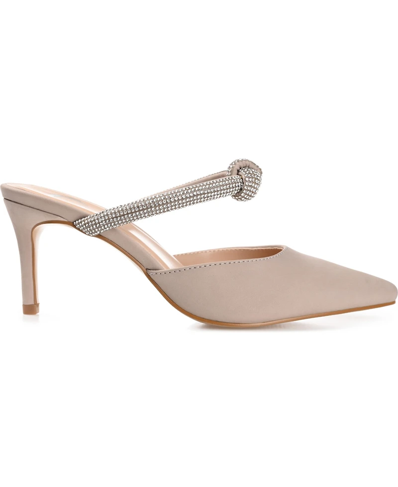 Journee Collection Women's Lunna Rhinestone Knot Dress Pumps