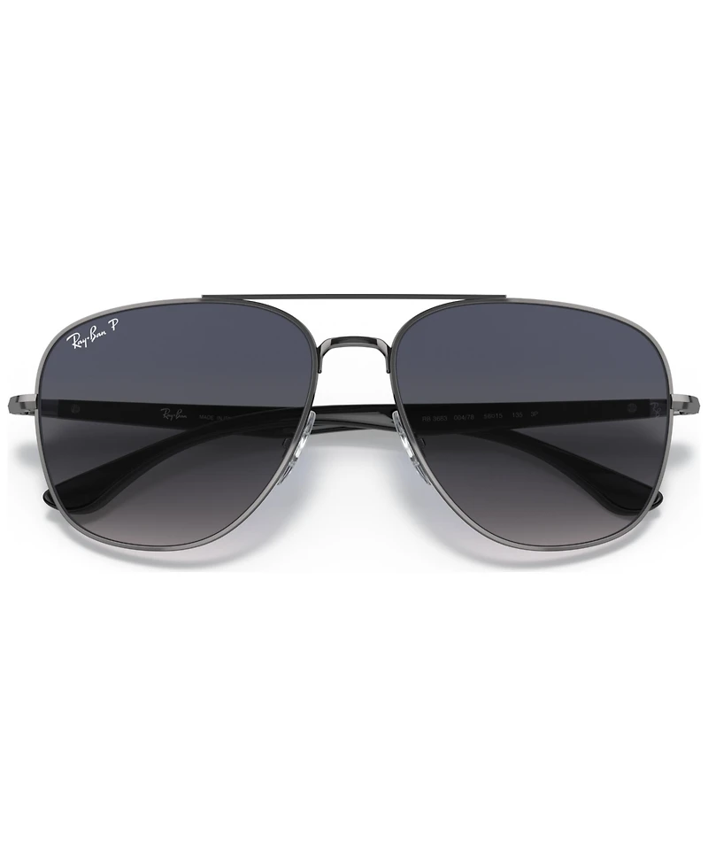 Ray-Ban Unisex Polarized Sunglasses, RB3683 56