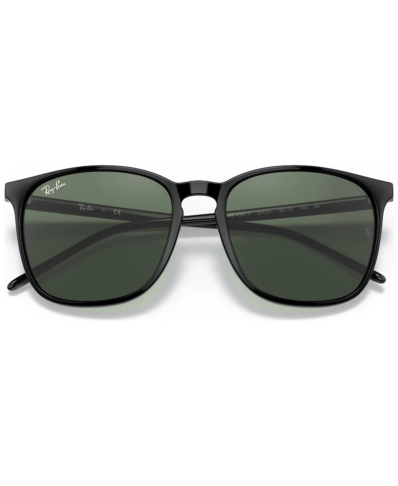 Ray-Ban Men's Low Bridge Fit Sunglasses, RB4387F 55