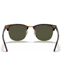 Ray-Ban Unisex Low Bridge Fit Sunglasses, RB3016F Clubmaster Classic 55