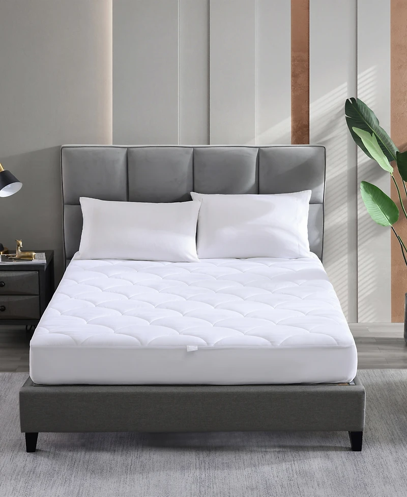 Royal Luxe Water-Resistant Quilted Down Alternative Mattress Pad, King, Exclusively at Macy's