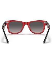 Ray-Ban Disney Unisex Polarized Sunglasses, RB2140 Wayfarer Mickey J22 50