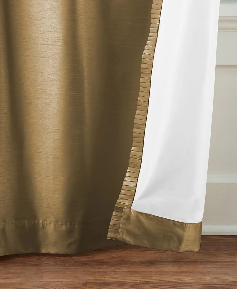 Elrene Home Fashions Versailles Faux Silk Blackout Window Curtain