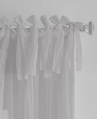 Elrene Home Fashions Jolie Semi Sheer Tab Top Window Curtain
