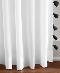 Elrene Home Fashions Bianca Semi-Sheer Window Curtain with Tassels