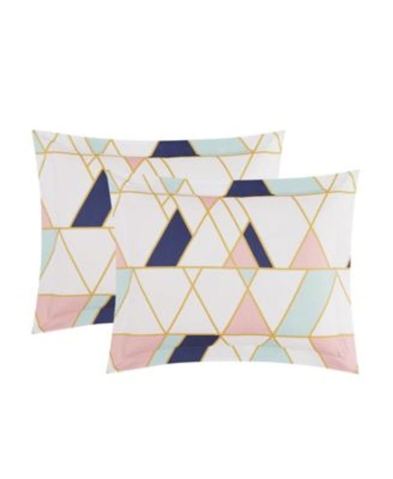 Style 212 Geo Pink Blue Bed In A Bag
