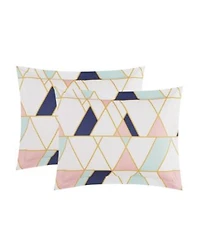 Style 212 Geo Pink Blue Bed In A Bag