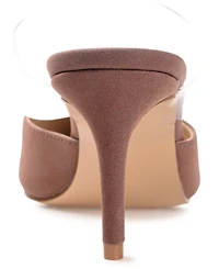 Journee Collection Women's Ollie Lucite Strap Heels
