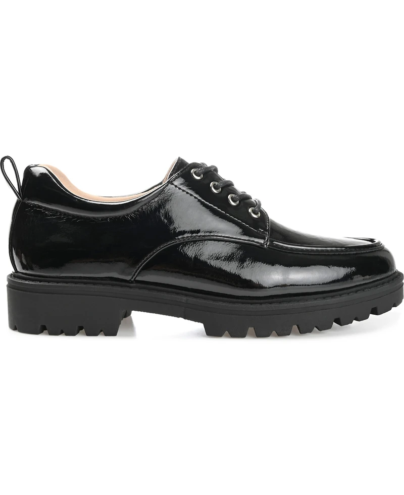 Journee Collection Women's Zina Lace Up Lug Sole Oxfords
