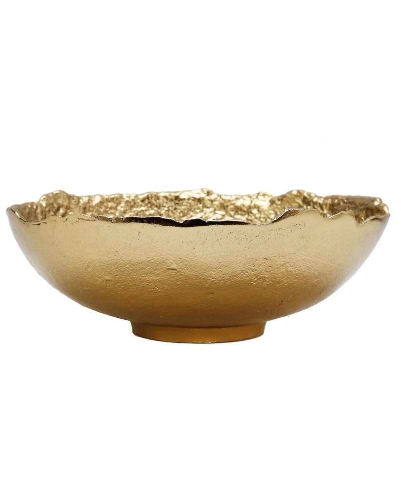 Classic Touch Bark Raw Edged Bowl