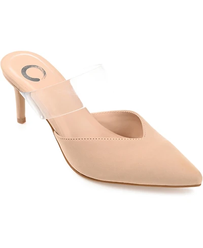 Journee Collection Women's Ollie Lucite Strap Heels