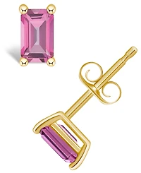 Pink Topaz (3/4 ct. t.w.) Stud Earrings 14K White Gold or Yellow
