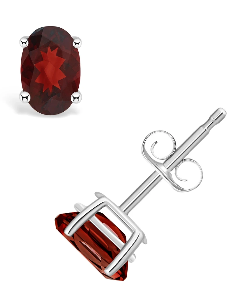Garnet (1-1/6 ct. t.w.) Stud Earrings 14K Yellow Gold or White
