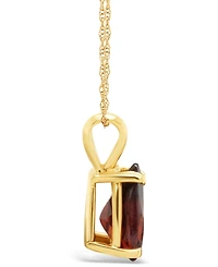 Garnet (1-1/5 ct.t.w) Pendant Necklace in 14K Yellow Gold