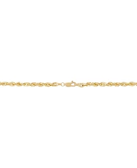 Glitter Double Rope Link 20" Chain Necklace (3-3/4mm) in 14k Gold