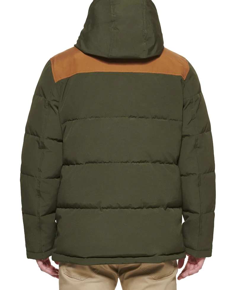 Levi's Men's Quilted Four Pocket Parka Hoody Jacket