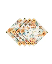 Laural Home Harvest Sun Set of 4 Napkins, 20" x 20"