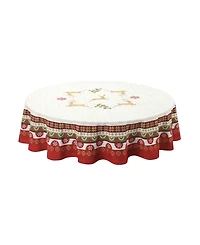 Laural Home Simply Christmas 70" Round Tablecloth