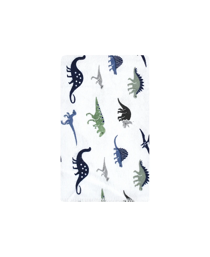 Hudson Baby Boys Ten-Piece Cotton-Poly Flannel Burp Cloth Set Blend