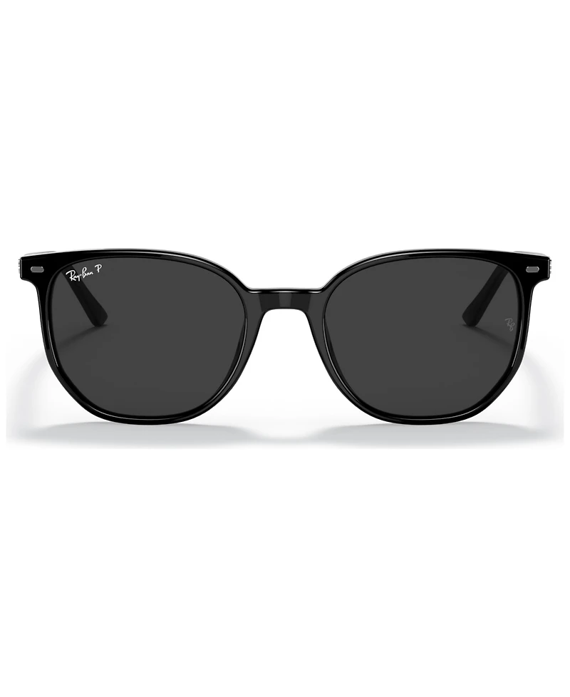 Ray-Ban Unisex Elliot 54 Polarized Low Bridge Fit Sunglasses, RB2197F54-p