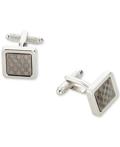 Perry Ellis Portfolio Men's Crosshatch Cufflinks