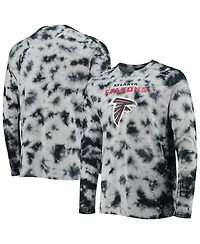 Men's New Era Black Atlanta Falcons Tie-Dye Long Sleeve T-shirt