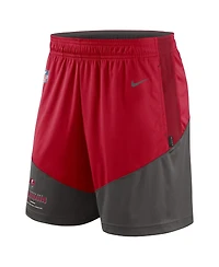 Men's Nike Red, Pewter Tampa Bay Buccaneers Primary Lockup Performance Shorts
