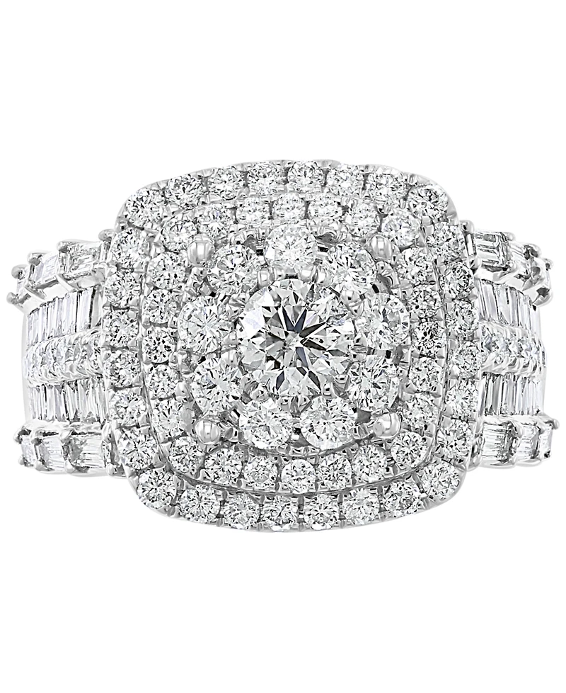 Effy Diamond Halo Cluster Ring (2-1/5 ct. t.w.) in 14k White Gold