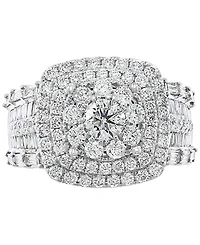 Effy Diamond Halo Cluster Ring (2-1/5 ct. t.w.) in 14k White Gold