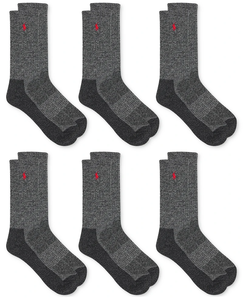 Polo Ralph Lauren Men's 6-Pk. Performance Red Pony Crew Socks
