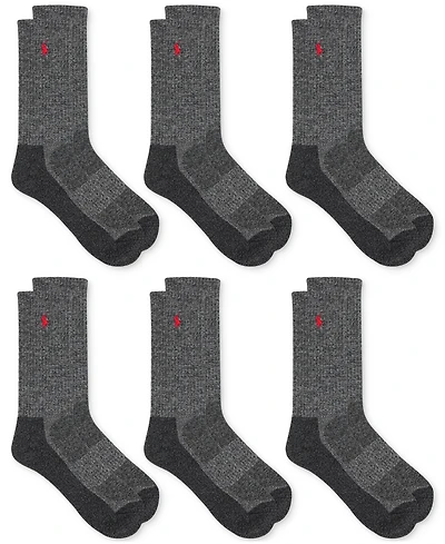 Polo Ralph Lauren Men's 6-Pk. Performance Red Pony Crew Socks