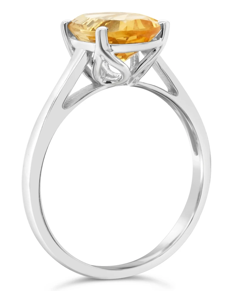 Macy's Citrine (2-1/2 ct. t.w.) Ring 14K White Gold