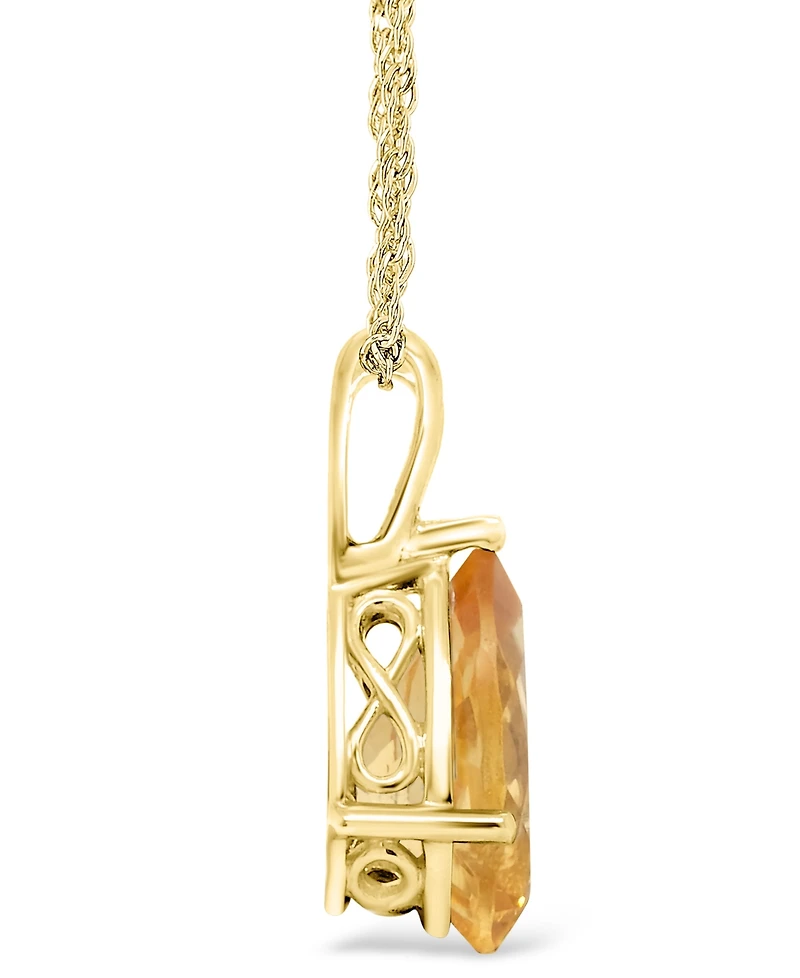 Macy's Citrine (2-3/4 ct. t.w.) Pendant Necklace in 14K Gold