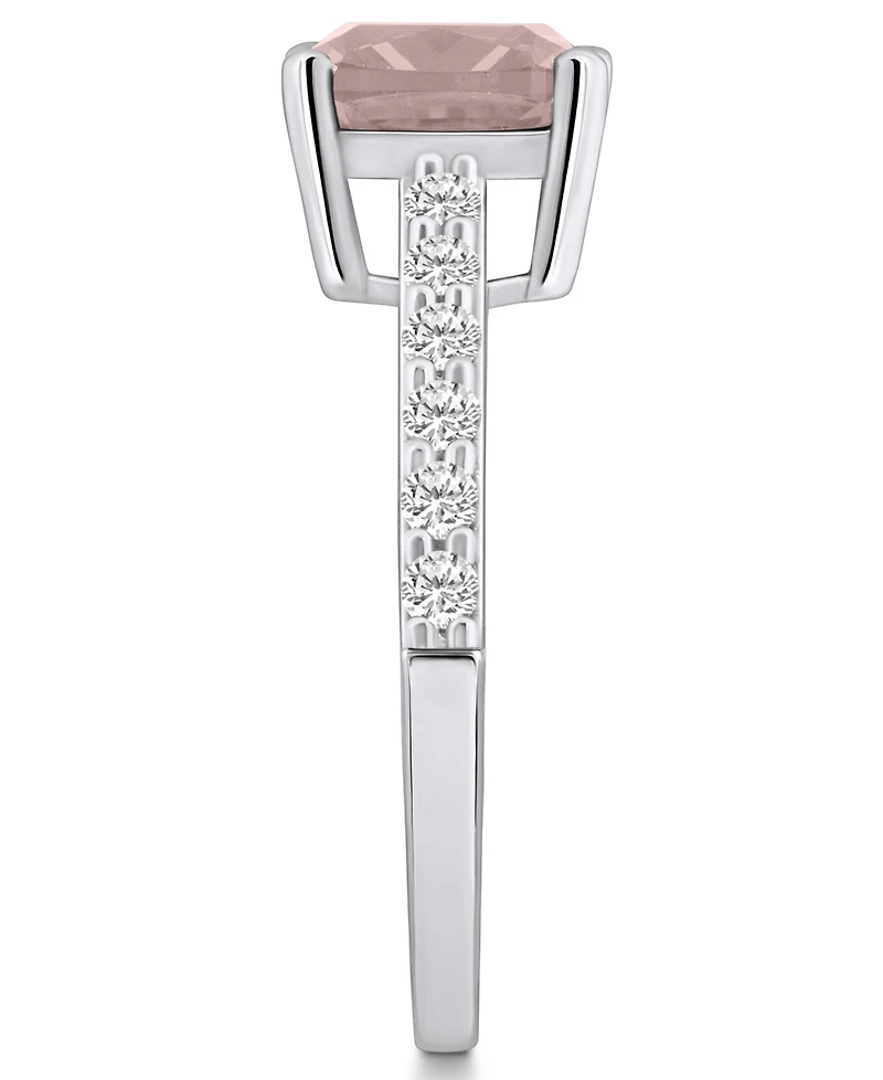 Macy's Morganite (2 Ct. T.w.) and Diamond (1/3 Ring 14K White Gold