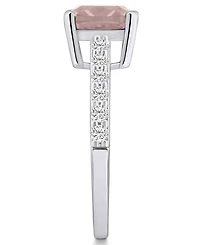 Macy's Morganite (2 Ct. T.w.) and Diamond (1/3 Ring 14K White Gold