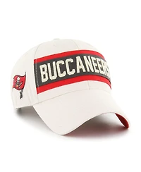 Men's '47 Cream Tampa Bay Buccaneers Crossroad Mvp Adjustable Hat