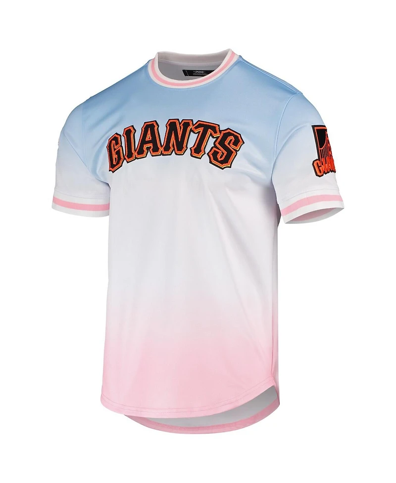 Men's Pro Standard Blue, Pink San Francisco Giants Ombre T-shirt