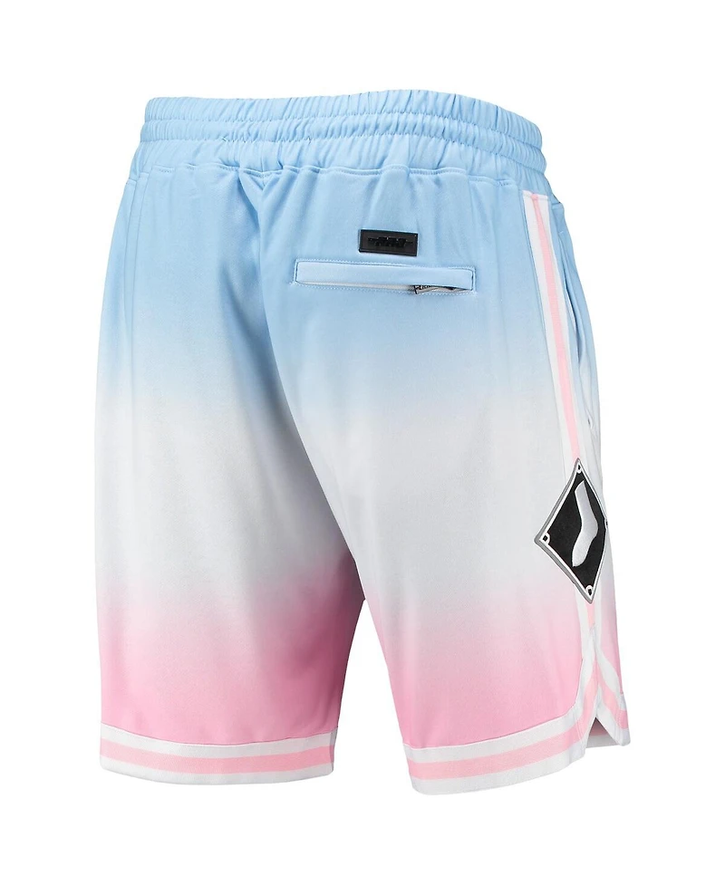 Men's Pro Standard Blue, Pink Chicago White Sox Team Logo Ombre Shorts