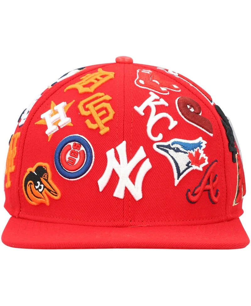 Men's Pro Standard Red Mlb Pro League Wool Snapback Hat