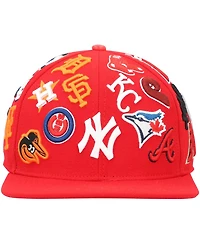 Men's Pro Standard Red Mlb Pro League Wool Snapback Hat