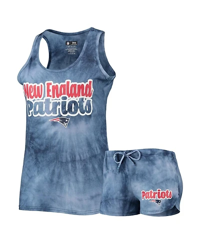 Women's Concepts Sport Navy New England Patriots Billboard Tank Top and Shorts Set