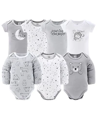 The Peanutshell Baby Boys Newborn Shower Gift Set Layette Essentials, Grey, White