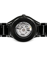 Rado Unisex Swiss Automatic True Secret Diamond (1/8 ct. t.w.) Ceramic Bracelet Watch 40mm