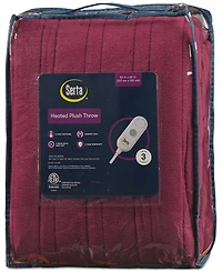 Serta Electric Reversible Fleece to Sherpa Throw, 50" x 60"