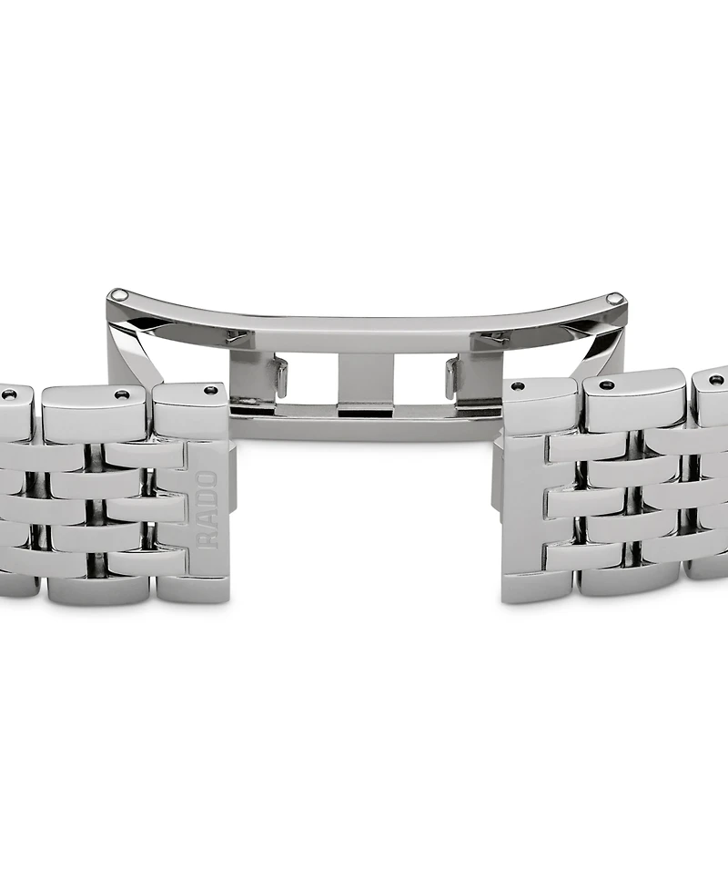 Rado Women's Swiss Florence Classic Diamond Accent Stainless Steel Bracelet Watch 38mm