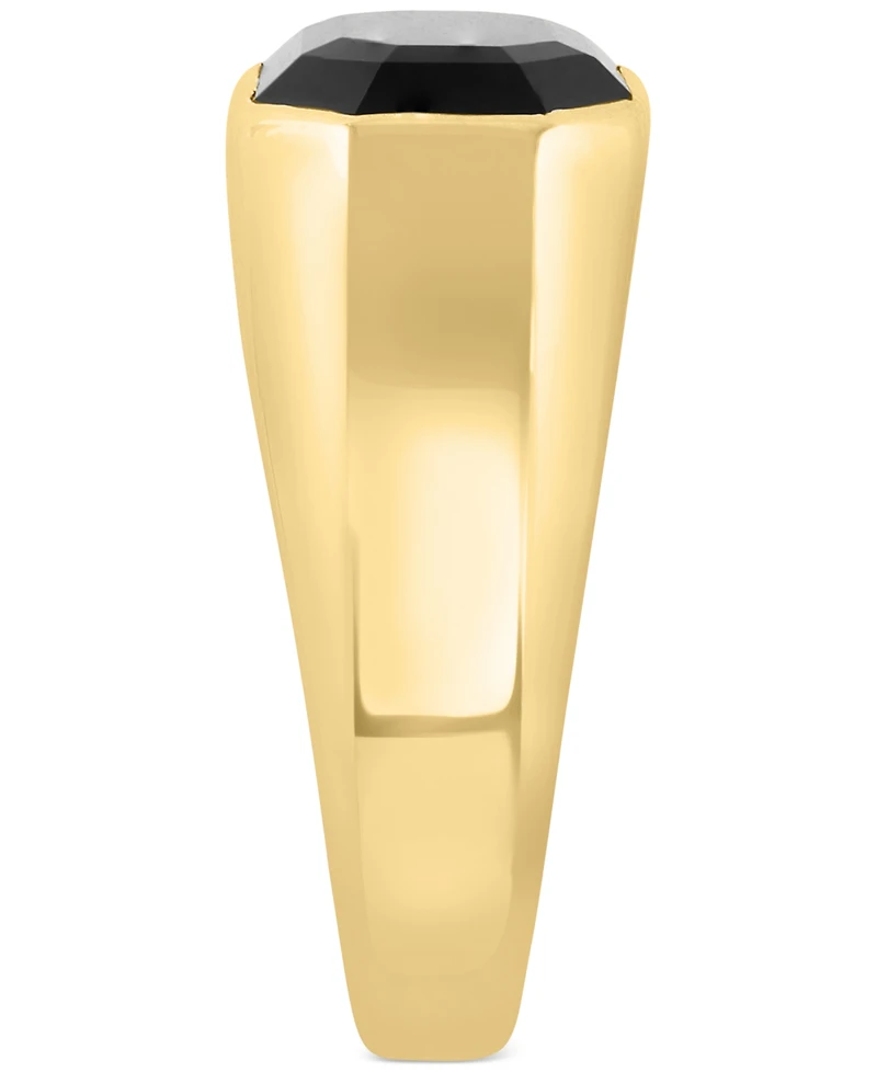 Effy Men's Onyx Ring in 14k Gold-Plated Sterling Silver