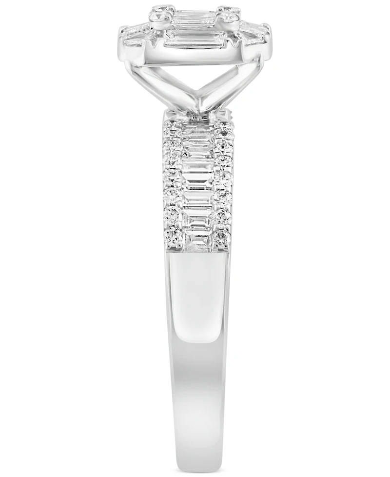 Effy Diamond Cluster Engagement Ring (7/8 ct. t.w.) in 14k White Gold